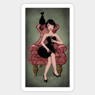 cocktail dress Sticker